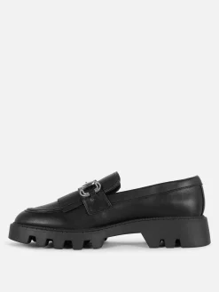 Ballerines|Primark Mocassins épais à Frange Rita Ora Noir