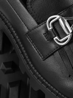 Ballerines|Primark Mocassins épais à Frange Rita Ora Noir