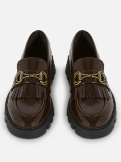 Ballerines|Primark Mocassins épais à Frange Rita Ora Marron