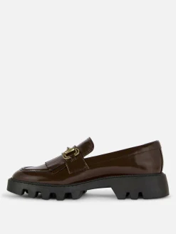 Ballerines|Primark Mocassins épais à Frange Rita Ora Marron