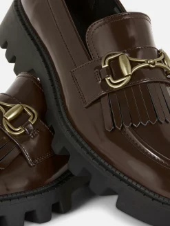 Ballerines|Primark Mocassins épais à Frange Rita Ora Marron