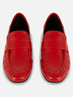 Ballerines|Primark Mocassins Ruchés Rita Ora Rouge