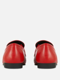 Ballerines|Primark Mocassins Ruchés Rita Ora Rouge