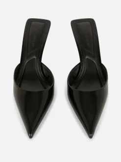 Vêtements Gothiques|Chaussures À Talons|Primark Mules Pointues à Petits Talons Noir