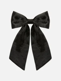 Accessoires Cheveux|Primark Nœud Pour Cheveux En Satin Froissé Noir