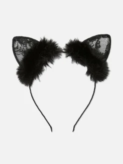 Accessoires Halloween|Tout Halloween|Primark Oreilles De Chat En Dentelle Halloween Noir