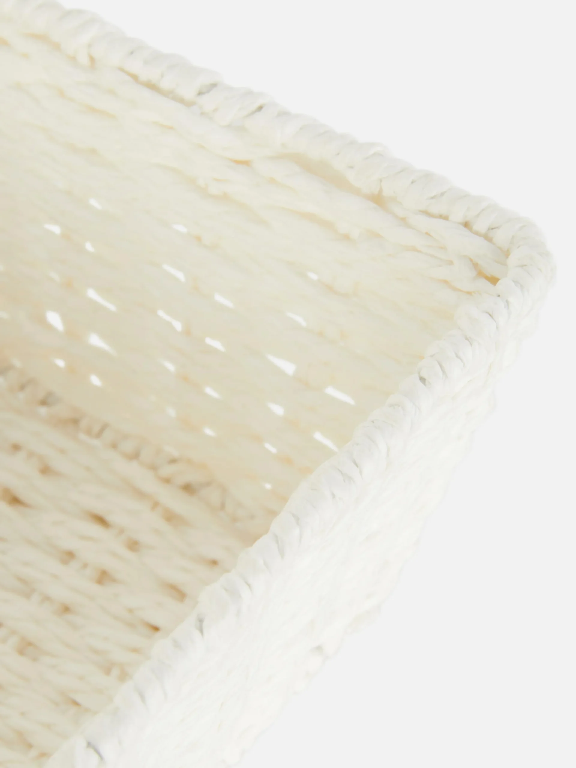 Boîtes Et Paniers|Primark Panier Carré En Corde Blanc