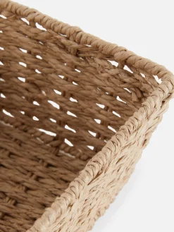 Boîtes Et Paniers|Primark Panier Carré En Corde Taupe