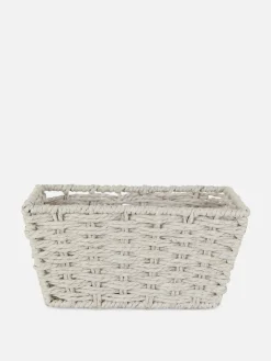 Boîtes Et Paniers|Primark Panier Carré En Corde Gris
