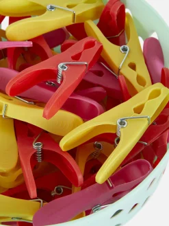 Paniers À Linge|Primark Panier De 50 Pinces à Linge Vert menthe