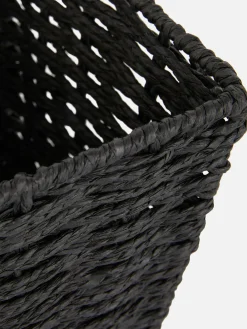 Boîtes Et Paniers|Primark Panier De Rangement En Corde De Papier Noir