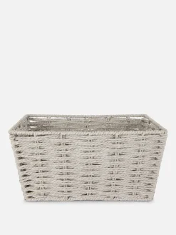Boîtes Et Paniers|Primark Panier De Rangement En Corde De Papier Gris