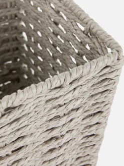 Boîtes Et Paniers|Primark Panier De Rangement En Corde De Papier Gris