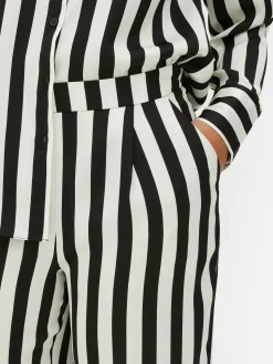Vêtements Gothiques|Tout Halloween|Primark Pantalon à Rayures Beetlejuice X Colleen Atwood Noir/Blanc