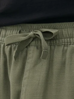 Pantalon|Primark Pantalon Cargo à Cordon De Serrage à La Taille Kaki