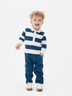 Pantalons Et Leggings|Primark Pantalon Cargo Avec Cordon De Serrage Bleu marine