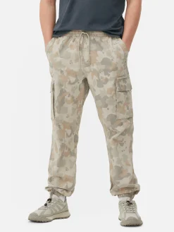Pantalon|Primark Pantalon Cargo Décontracté Resserré Aux Chevilles Camouflage