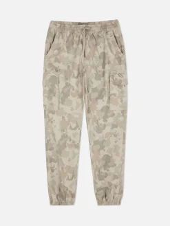 Pantalon|Primark Pantalon Cargo Décontracté Resserré Aux Chevilles Camouflage