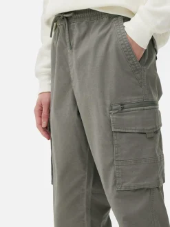 Pantalon|Primark Pantalon Cargo Décontracté Resserré Aux Chevilles Gris clair