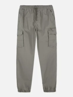 Pantalon|Primark Pantalon Cargo Décontracté Resserré Aux Chevilles Gris clair