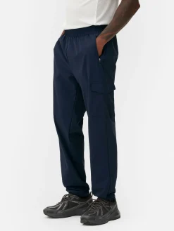 Pantalon|Vêtements De Sport|Primark Pantalon Cargo Resserré Aux Chevilles Avec Bloque-cordon Bleu marine