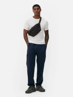 Pantalon|Vêtements De Sport|Primark Pantalon Cargo Resserré Aux Chevilles Avec Bloque-cordon Bleu marine