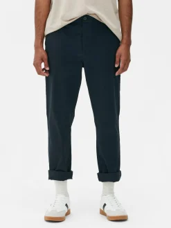 Pantalon|Primark Pantalon Chino Coupe Droite Bleu marine