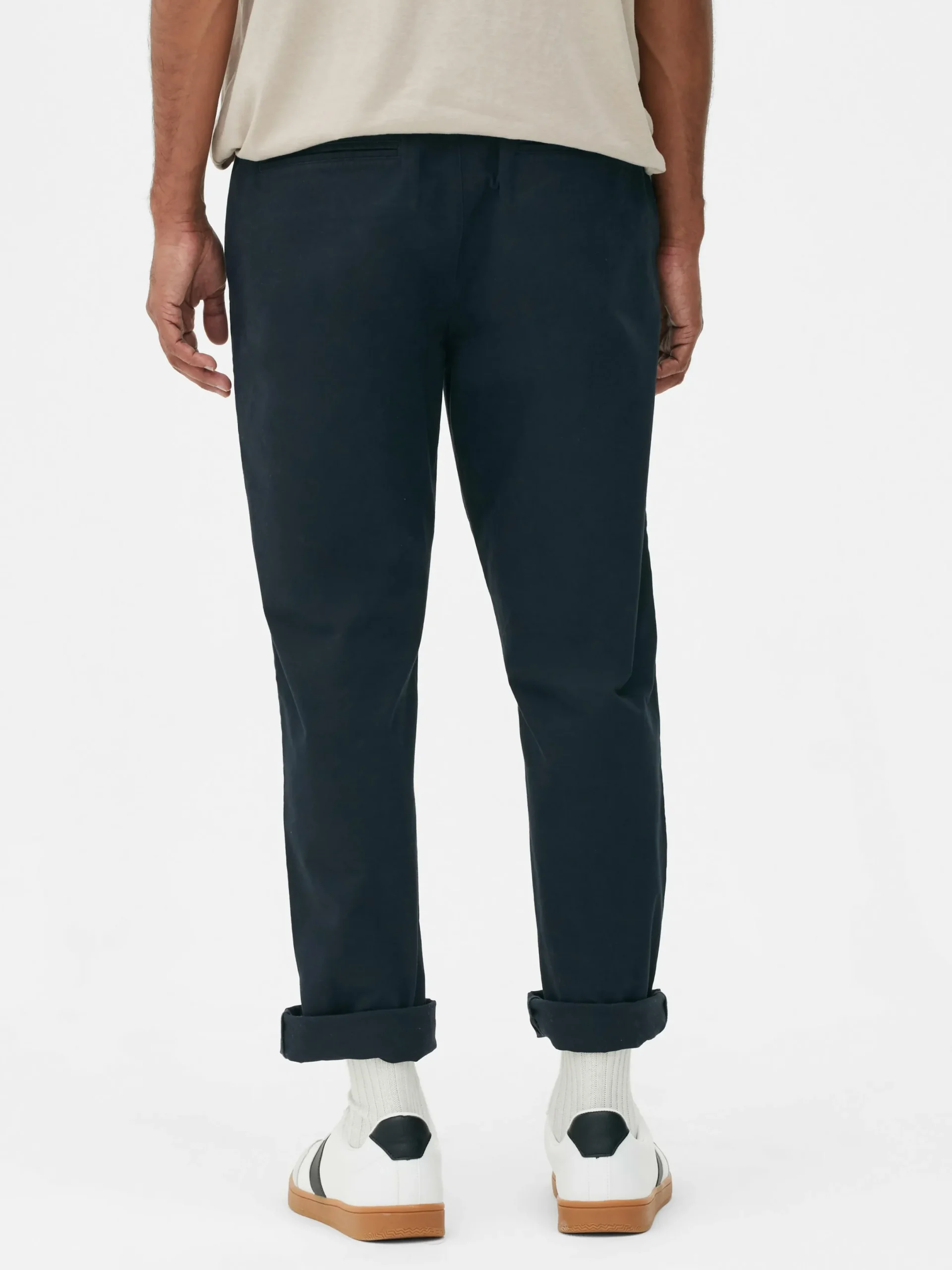 Pantalon|Primark Pantalon Chino Coupe Droite Bleu marine