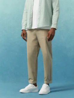 Pantalon|Primark Pantalon Chino Coupe Droite Grège