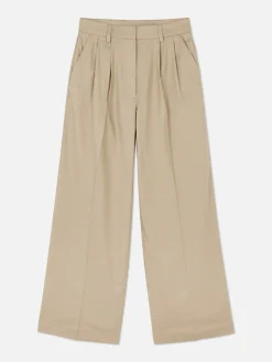 Pantalons Et Leggings|Primark Pantalon Chino Large Grège