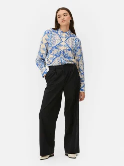 Pantalons Et Leggings|Primark Pantalon Chino Large Noir