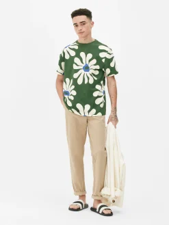 Pantalon|Primark Pantalon Chino Stretch Coupe Slim Grège