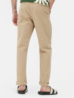 Pantalon|Primark Pantalon Chino Stretch Coupe Slim Grège