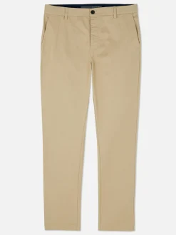 Pantalon|Primark Pantalon Chino Stretch Coupe Slim Grège