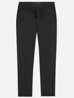 Pantalon|Primark Pantalon Chino Stretch Coupe Slim Noir