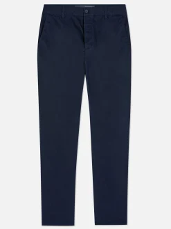 Pantalon|Primark Pantalon Chino Stretch Coupe Slim Bleu marine