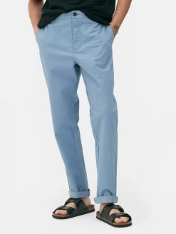 Pantalon|Primark Pantalon Chino Stretch Coupe Slim Bleu