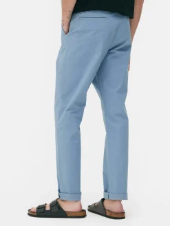 Pantalon|Primark Pantalon Chino Stretch Coupe Slim Bleu