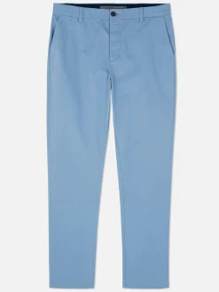 Pantalon|Primark Pantalon Chino Stretch Coupe Slim Bleu