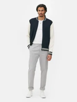 Pantalon|Primark Pantalon Chino Stretch Coupe Slim Gris clair