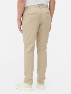 Pantalon|Primark Pantalon Chino Stretch Coupe Slim Grège