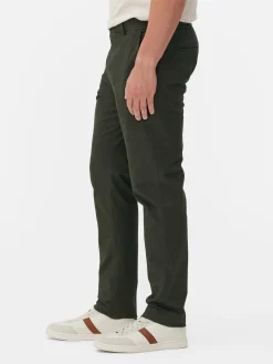 Pantalon|Primark Pantalon Chino Stretch Coupe Slim Kaki