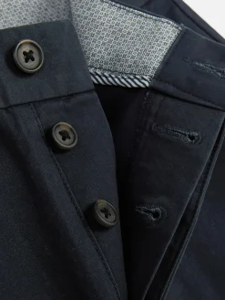 Pantalon|Primark Pantalon Chino Stretch Coupe Slim Bleu marine