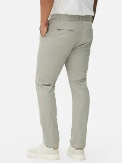 Pantalon|Primark Pantalon Chino Stretch Coupe Slim Gris clair