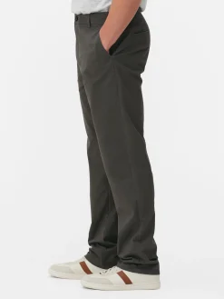 Pantalon|Primark Pantalon Chino Stretch Coupe Droite Anthracite