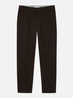 Pantalon|Primark Pantalon Chino Stretch Coupe Droite Marron