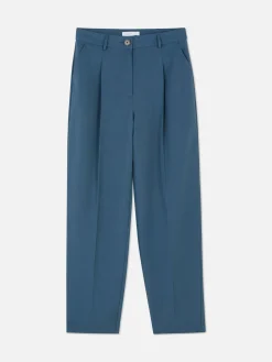 Pantalons Et Leggings|Primark Pantalon Droit Ajusté à Coordonner Bleu foncé
