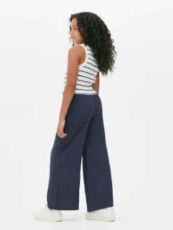 Pantalons Et Leggings|Primark Pantalon Froncé à Cordon De Serrage Bleu