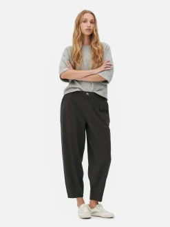 Pantalons Et Leggings|Primark Pantalon Fuselé Plissé Anthracite