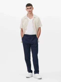 Pantalon|Primark Pantalon Habillé En Sergé Bleu marine